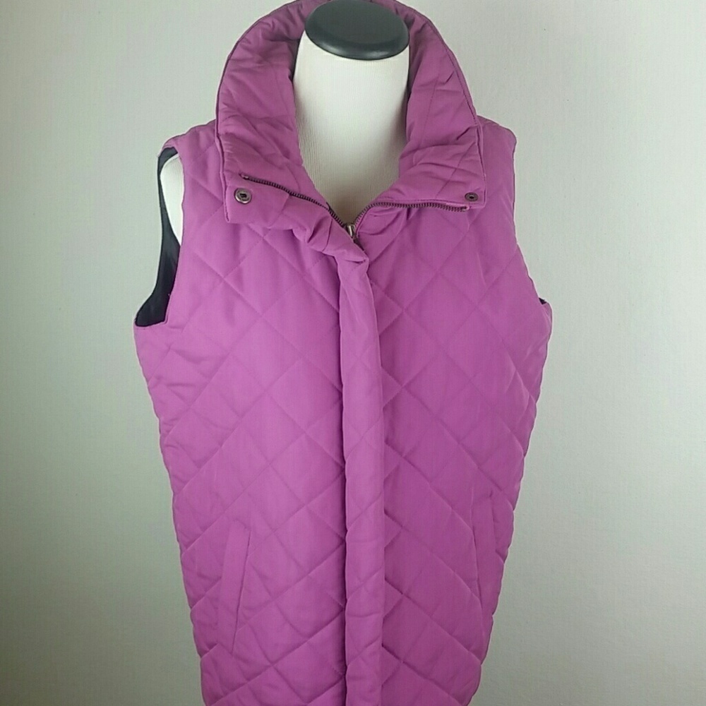 TELLURIDE l Puff Vest Purple Black D2 - Picture 1 of 7